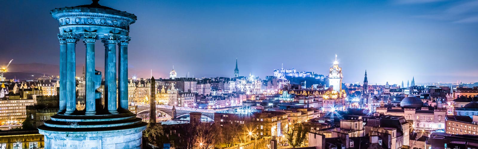 skyline at night